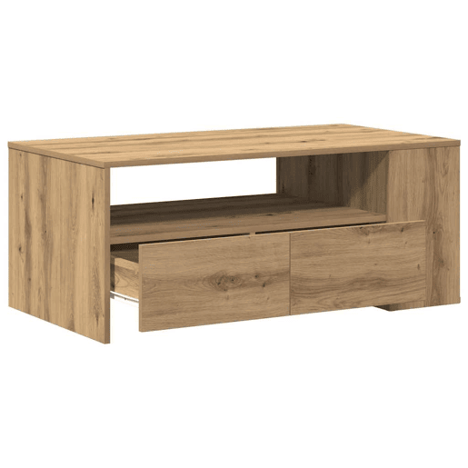 Mesa de Centro, Mesa baixa, com gaveta Carvalho Artesanal 102 x 55 x 43,5 cm