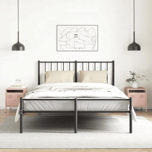 Soluna Home - Mesas de cabeceira Aço laminado a frio 2 piezas 35 x 39 x 43,5 cm
