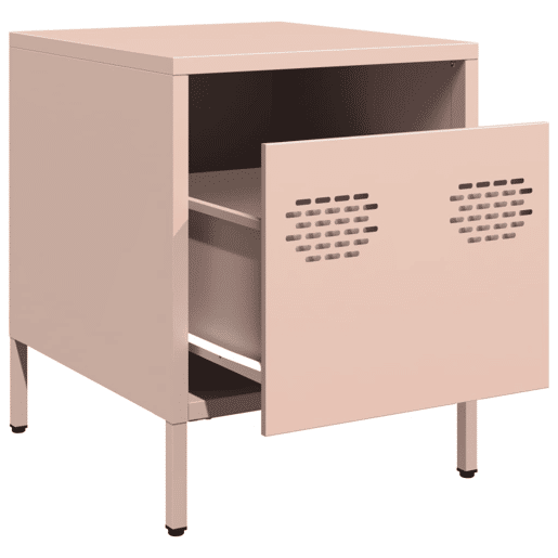 Soluna Home - Mesas de cabeceira Aço laminado a frio 2 piezas 35 x 39 x 43,5 cm