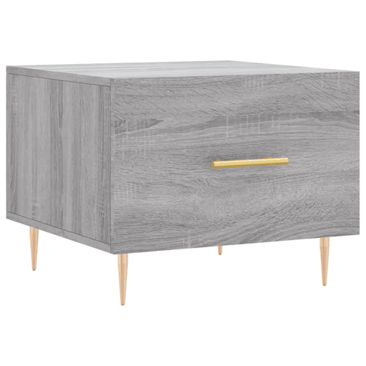 Mesa de Centro, Mesa baixa, 50x50x40 cm derivados madeira sonoma cinza