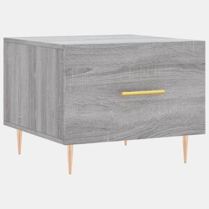 Mesa de Centro, Mesa baixa, 50x50x40 cm derivados madeira sonoma cinza