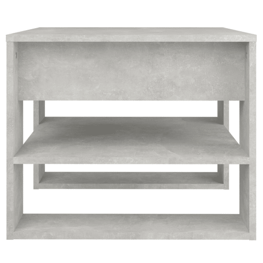 Mesa de Centro, Mesa baixa, 55,5x55x45 cm madeira processada cinza cimento Mesa de Centro, Mesa baixa, 55,5x55x45 cm madeira processada cinza cimento