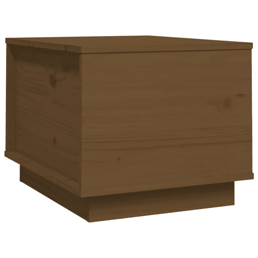 Mesa de Centro, Mesa baixa, 40x50x35 cm madeira de pinho maciça castanho-mel