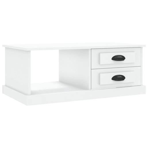 Mesa de Centro, Mesa baixa, 90x50x35 cm derivados de madeira branco