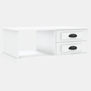 Mesa de Centro, Mesa baixa, 90x50x35 cm derivados de madeira branco