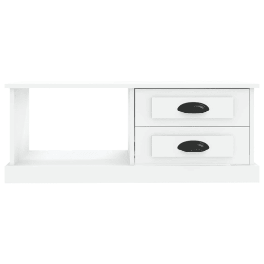 Mesa de Centro, Mesa baixa, 90x50x35 cm derivados de madeira branco