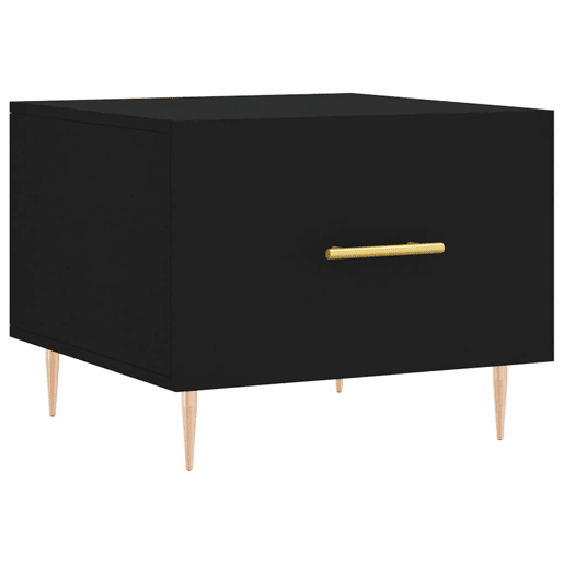 Mesa de Centro, Mesa baixa, 50x50x40 cm derivados de madeira preto