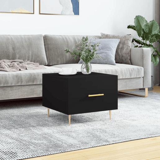 Mesa de Centro, Mesa baixa, 50x50x40 cm derivados de madeira preto