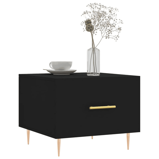 Mesa de Centro, Mesa baixa, 50x50x40 cm derivados de madeira preto