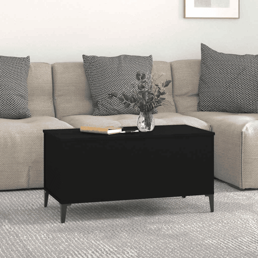 Mesa de Centro, Mesa baixa, 90x44,5x45 cm derivados de madeira preto