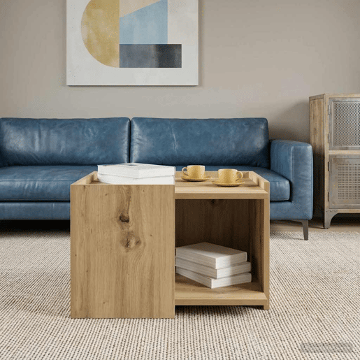 Mesa de Centro, Mesa baixa, Carvalho Arttisan 50,5 x 50 x 33 cm