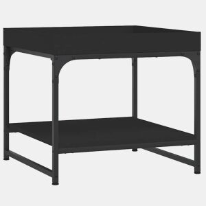 Mesa de Centro, Mesa baixa, 49,5x49,5x45 cm derivados de madeira preto