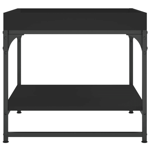 Mesa de Centro, Mesa baixa, 49,5x49,5x45 cm derivados de madeira preto