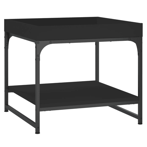 Mesa de Centro, Mesa baixa, 49,5x49,5x45 cm derivados de madeira preto