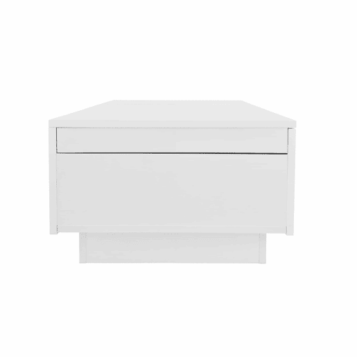 Mesa de centro - 2 gavetas e 2 cómodas - aglomerado de partículas - Branco Mesa de centro - 2 gavetas e 2 cómodas - aglomerado de partículas - Branco