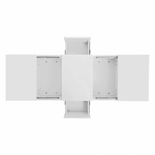 Mesa de centro - 2 gavetas e 2 cómodas - aglomerado de partículas - Branco Mesa de centro - 2 gavetas e 2 cómodas - aglomerado de partículas - Branco