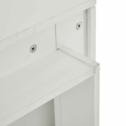 Mesa de centro quadrada 75x75x33,5cm - com 4 gavetas - Branco Mesa de centro quadrada 75x75x33,5cm - com 4 gavetas - Branco