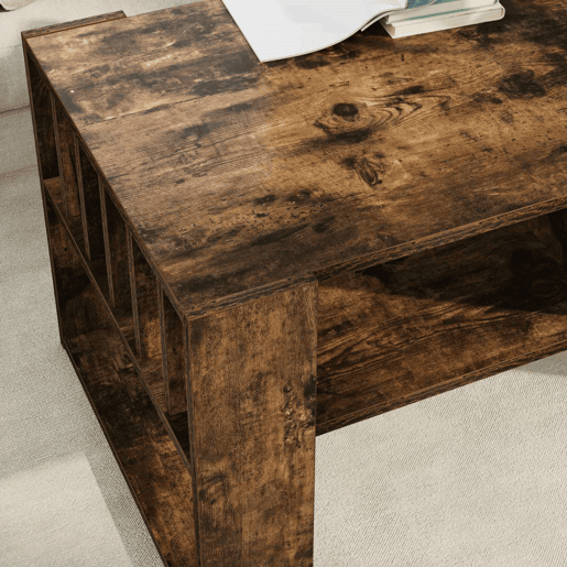 Mesa de Centro, Mesa baixa, Carvalho Defumado 92 x 49,5 x 45 cm
