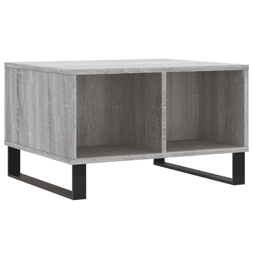 Mesa de Centro, Mesa baixa, 60x50x36,5 cm derivados de madeira cinza sonoma