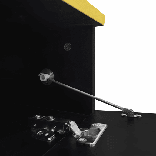 Mesa de centro 100 cm - Com vidro e efeito LED - Preto Mesa de centro 100 cm - Com vidro e efeito LED - Preto