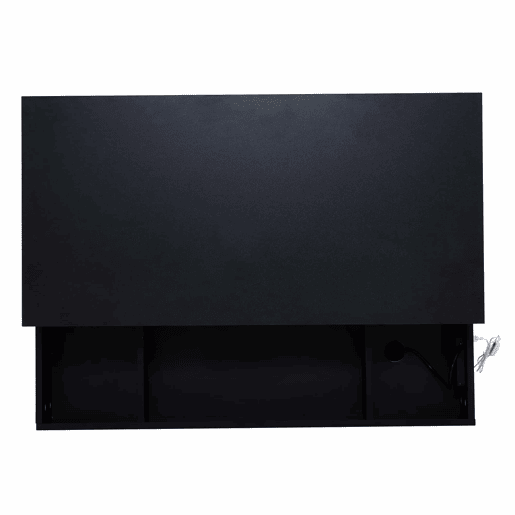 Mesa de centro moderna 100x50x42 cm - com iluminação LED, arrumação oculta e elevação hidráulica, carga máxima 50 kg - Preto Mesa de centro moderna 100x50x42 cm - com iluminação LED, arrumação oculta e elevação hidráulica, carga máxima 50 kg - Preto