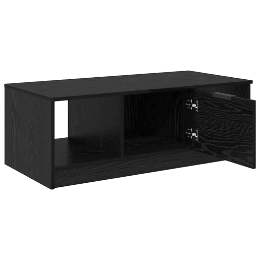 Mesa de Centro, Mesa baixa, com gaveta Carvalho Preto 102 x 50 x 36cm