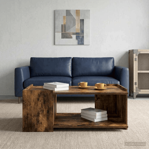 Mesa de Centro, Mesa baixa, Carvalho Fumado 90 x 50 x 33 cm