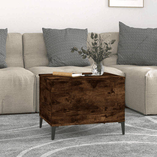 Mesa de Centro, Mesa baixa, 60x44,5x45 cm derivados madeira carvalho fumado