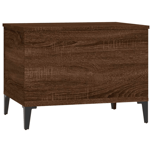 Mesa de Centro, Mesa baixa, 60x44,5x45 cm derivados madeira carvalho castanho