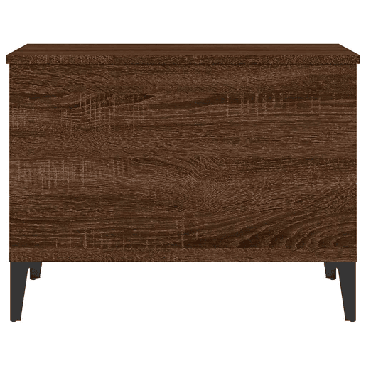 Mesa de Centro, Mesa baixa, 60x44,5x45 cm derivados madeira carvalho castanho