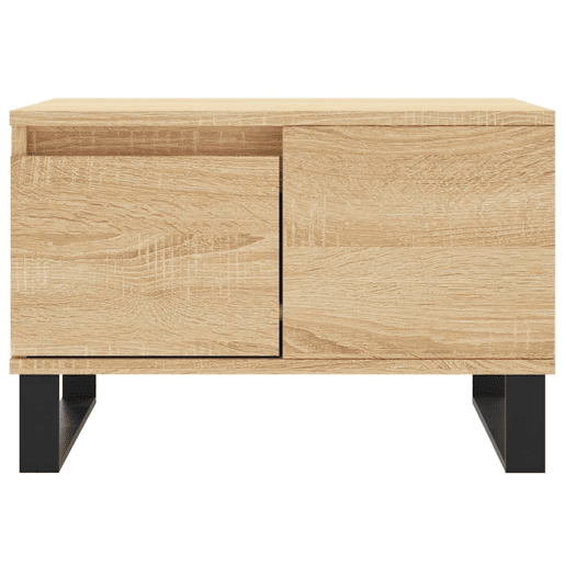 Mesa de Centro, Mesa baixa, 55x55x36,5 cm derivados madeira carvalho sonoma
