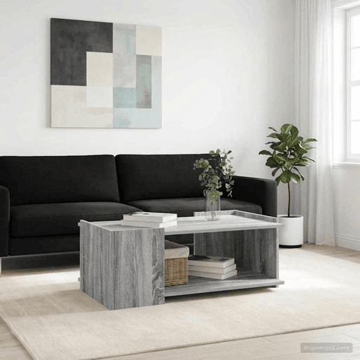 Mesa de Centro, Mesa baixa, Sonoma Cinzento 90 x 50 x 33 cm