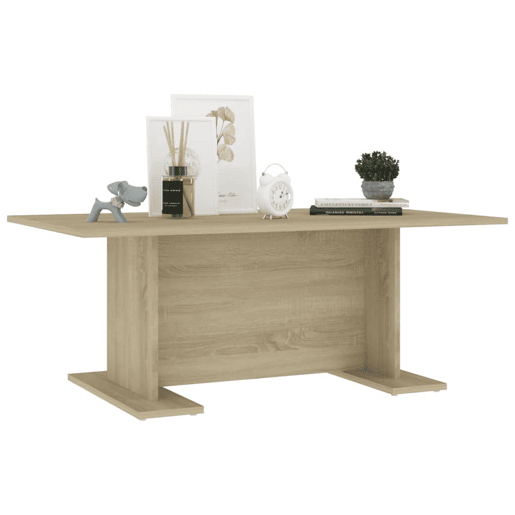 Mesa de Centro, Mesa baixa, 103,5x60x40 cm contraplacado carvalho sonoma