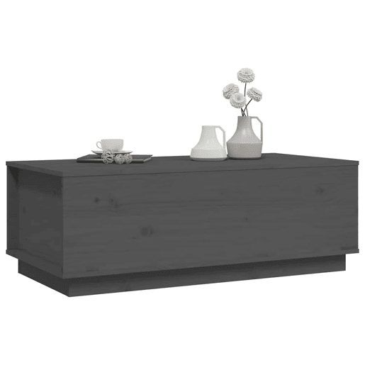 Mesa de Centro, Mesa baixa, 100x50x35 cm pinho maciço cinza
