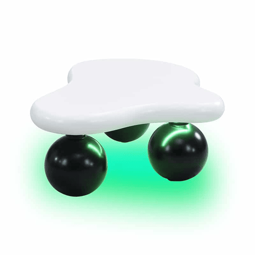 Mesa de centro nuvem - Design de nuvens com iluminação LED, pernas redondas, estilo moderno - Preto+Branco