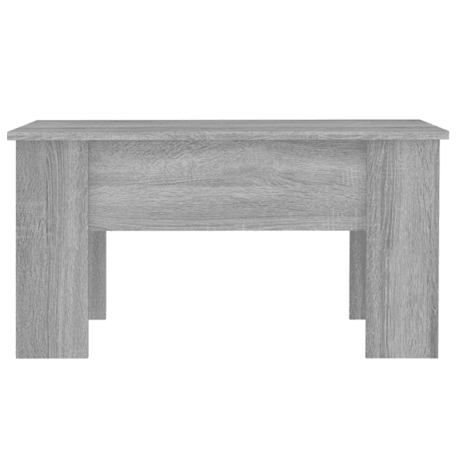 Mesa de Centro, Mesa baixa, 79x49x41cm derivados de madeira cinzento sonoma