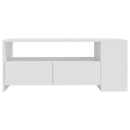 Mesa de Centro, Mesa baixa, 102x55x42 cm derivados de madeira branco