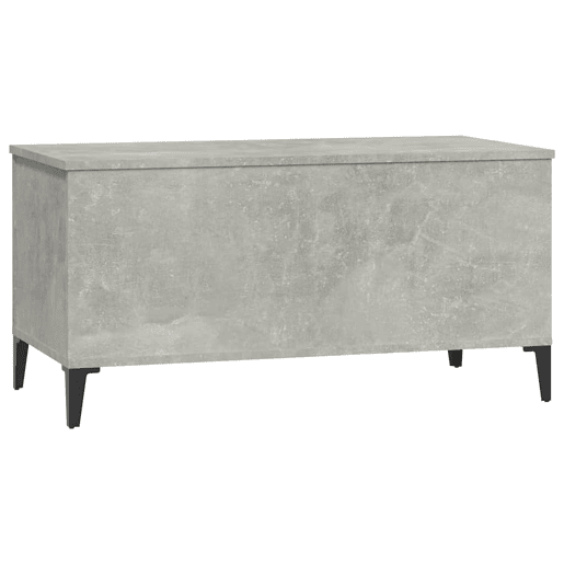 Mesa de Centro, Mesa baixa, 90x44,5x45 derivados de madeira cinzento cimento