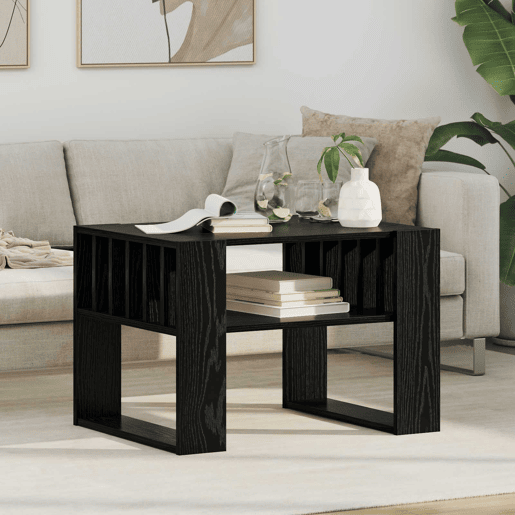 Mesa de Centro, Mesa baixa, Carvalho Preto 66 x 49,5 x 45 cm