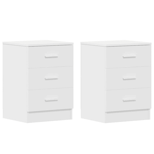 Soluna Home - Mesas de cabeceira Madeira 2 piezas 38 x 35 x 56 cm