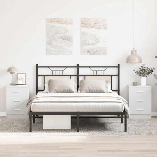 Soluna Home - Mesas de cabeceira Madeira 2 piezas 38 x 35 x 56 cm