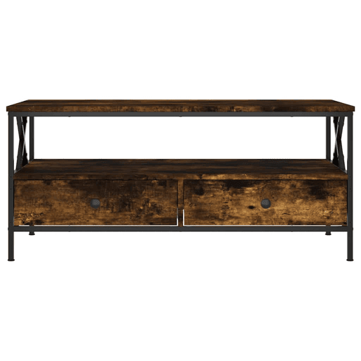 Mesa de Centro, Mesa baixa, 100x51x45 cm derivados madeira carvalho fumado