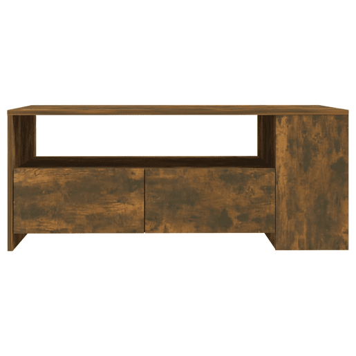 Mesa de Centro, Mesa baixa, 102x55x42 cm madeira processada carvalho fumado
