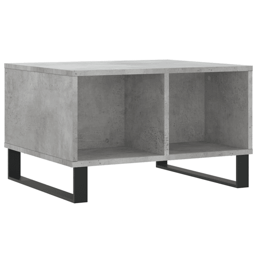 Mesa de Centro, Mesa baixa, 60x50x36,5 cm derivados de madeira cinza cimento
