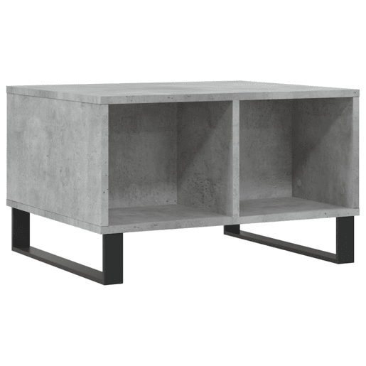 Mesa de Centro, Mesa baixa, 60x50x36,5 cm derivados de madeira cinza cimento
