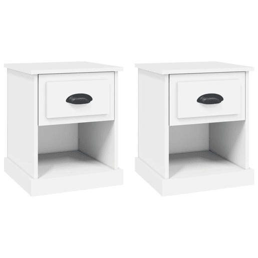 Soluna Home - Mesas de cabeceira Madeira 2 piezas 39 x 39 x 47,5 cm