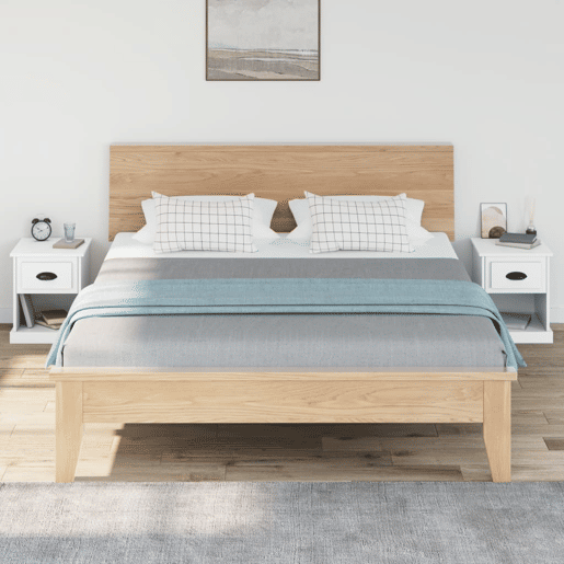Soluna Home - Mesas de cabeceira Madeira 2 piezas 39 x 39 x 47,5 cm