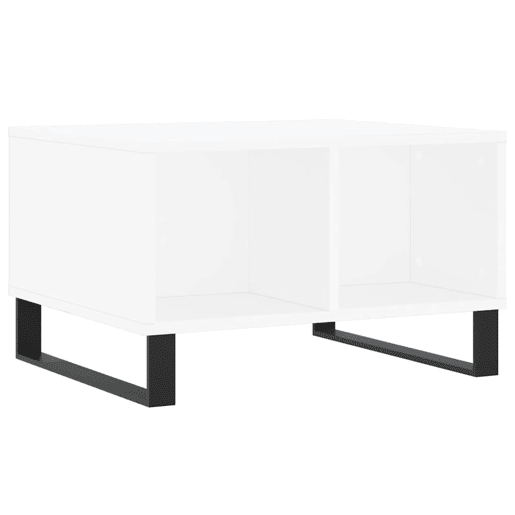 Mesa de Centro, Mesa baixa, 60x50x36,5 cm derivados de madeira branco