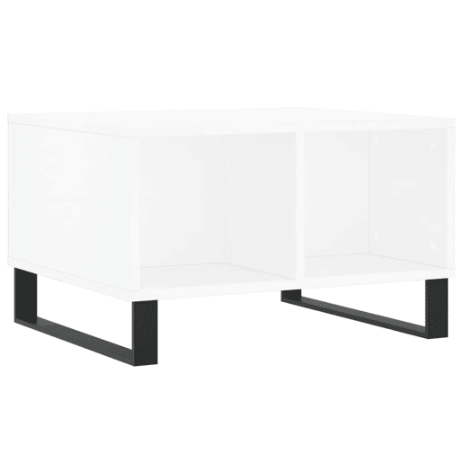Mesa de Centro, Mesa baixa, 60x50x36,5 cm derivados de madeira branco