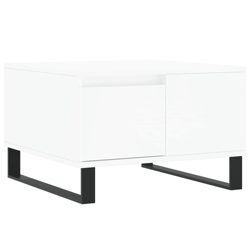 Mesa de Centro, Mesa baixa, 55x55x36,5 cm derivados de madeira branco